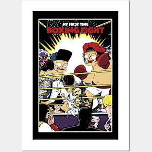 my first time, boxing fight Posters and Art